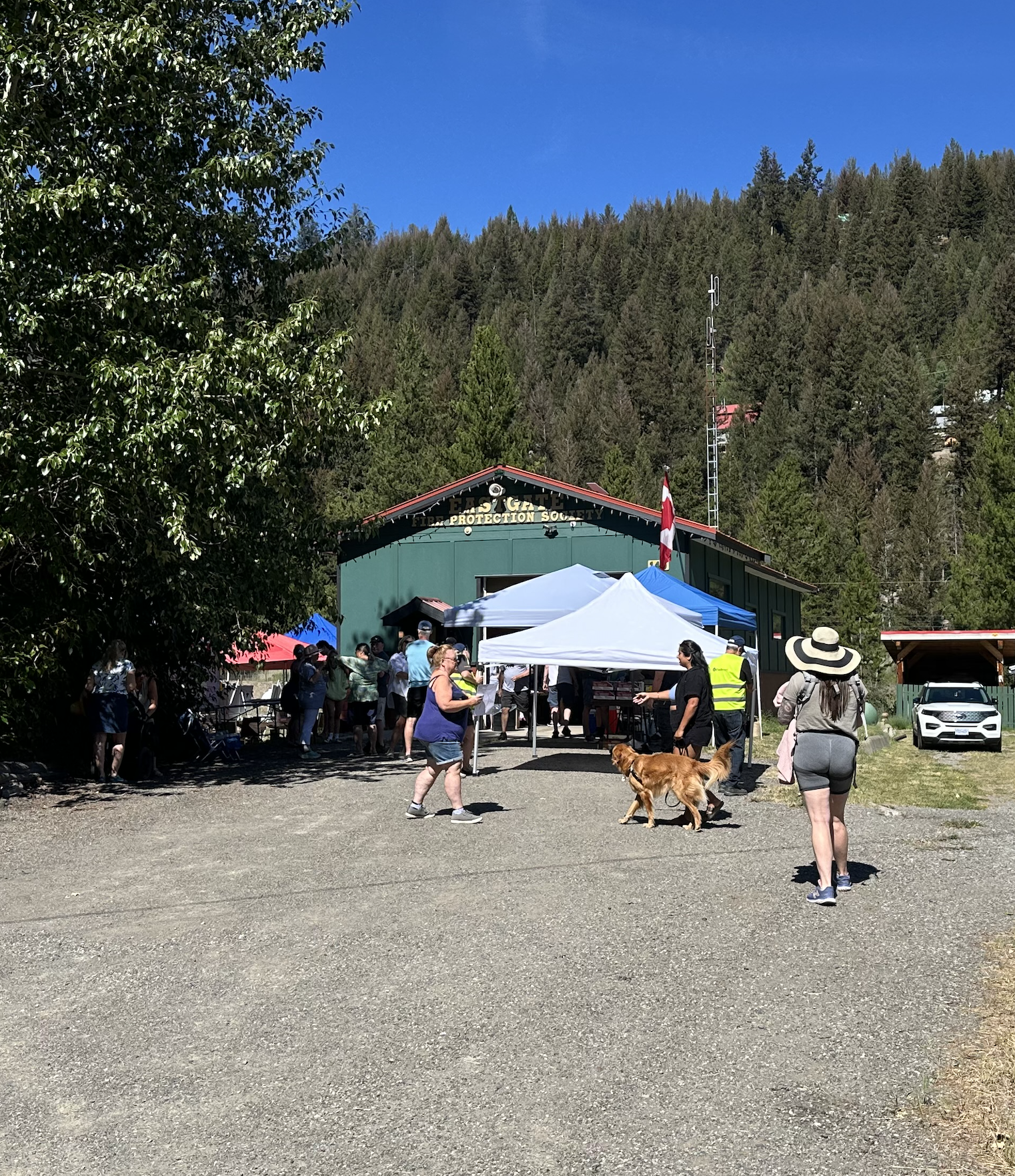 2025 community day duck race fundraiser for the eastgate fire protection society in eastgate bc upper similkameen british columbia canada 2